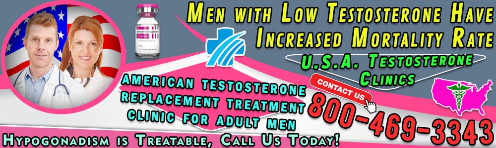 43 43 men with low testosterone have increased mortality rate