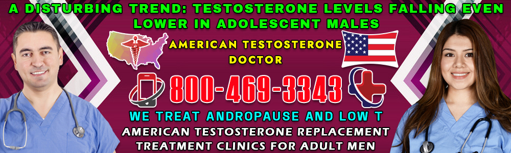 a disturbing trend testosterone levels falling even lower in adolescent males