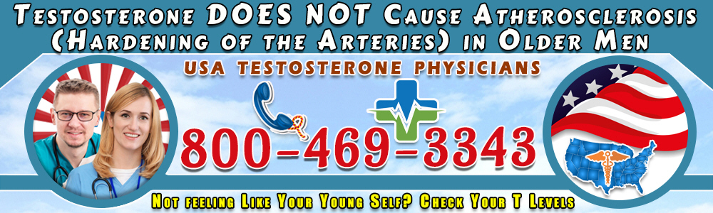 testosterone does not cause atherosclerosis hardening of the arteries in older men