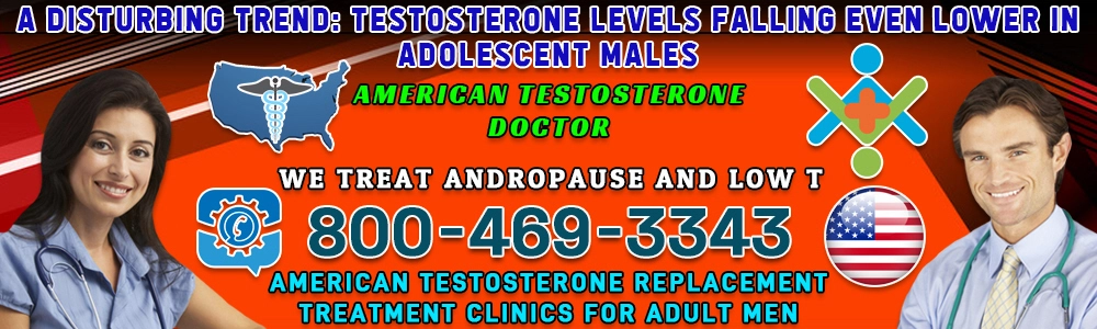 a disturbing trend testosterone levels falling even lower in adolescent males