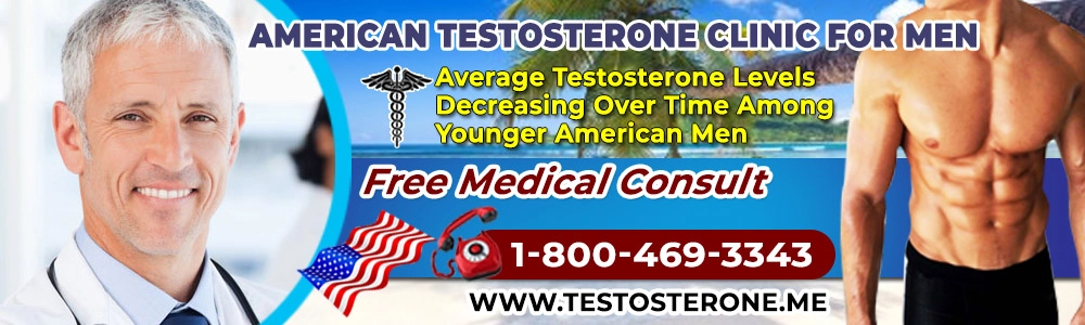 average testosterone levels decreasing over time among younger american men