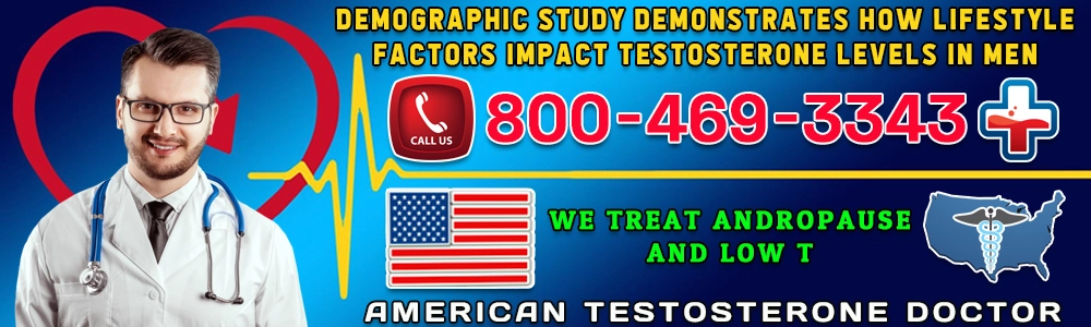 demographic study demonstrates how lifestyle factors impact testosterone levels in men