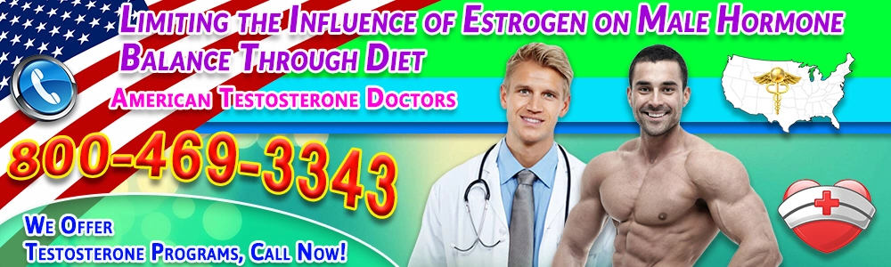 limiting the influence of estrogen on male hormone balance through diet