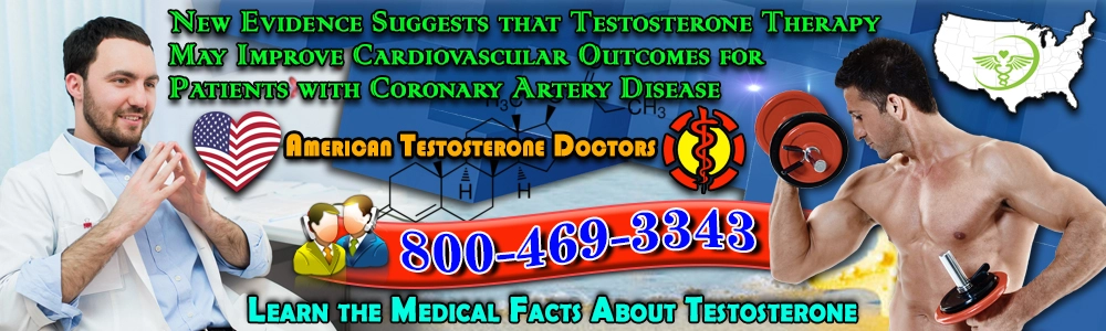 new evidence suggests testosterone therapy may improve cardiovascular outcomes patients coronary artery disease