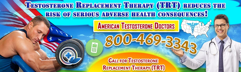 testosterone replacement therapy (trt) reduces the risk of serious adverse health consequences!