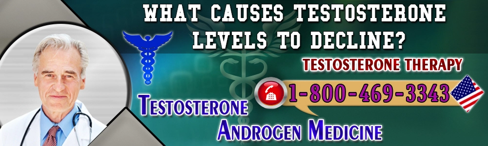 what causes testosterone levels to decline