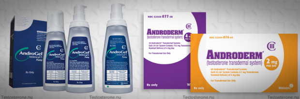 Testosterone Cream and Gel Androderm and Androgel