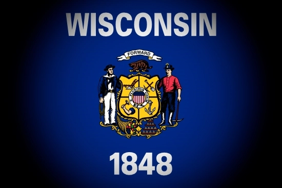 Wisconsin state flag, medical clinics