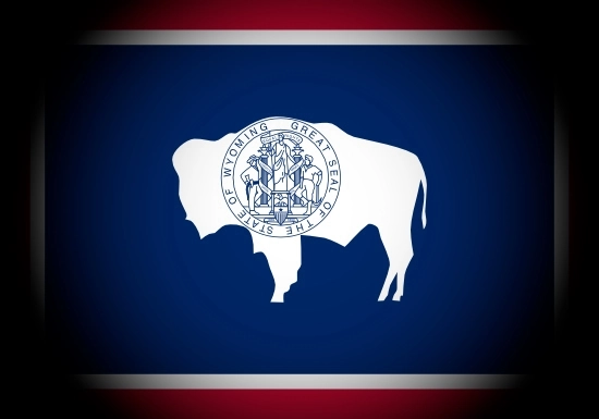 Wyoming state flag, medical clinics