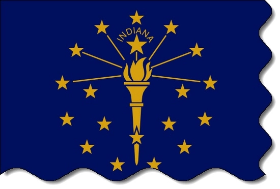 Indiana state flag, medical clinics