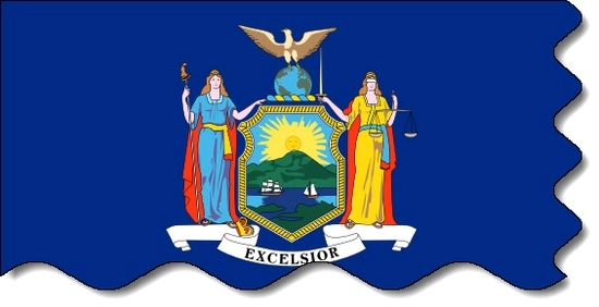 New York state flag, medical clinics