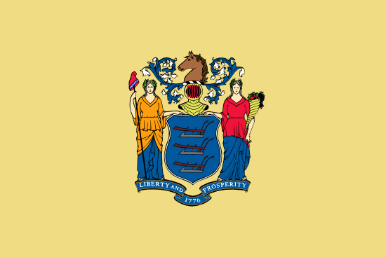 New Jersey state flag, blood testing facilities New Jersey state flag, medical clinics
