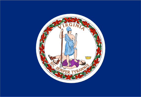 Virginia state flag, blood testing facilities Virginia state flag, medical clinics