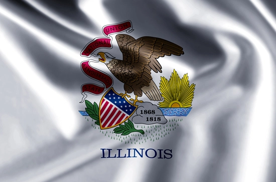Illinois state flag, medical clinics
