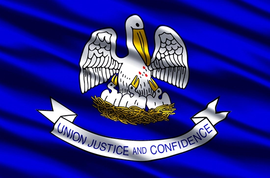 Louisiana state flag, medical clinics