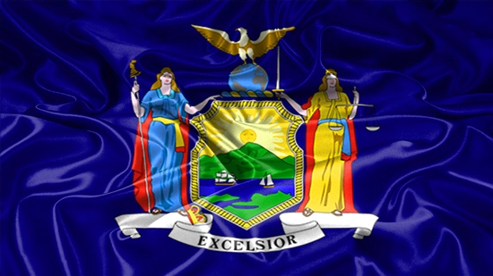 New York state flag, medical clinics