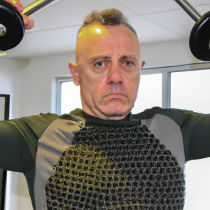 a professional appealing image of a caucasian man or woman exercising in a gym 135 300x300