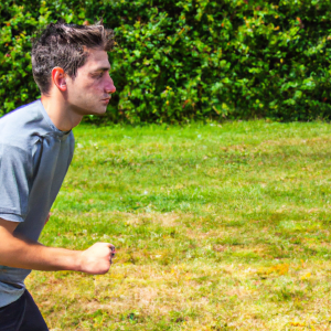 a professional appealing good looking and atheletic image of a caucasian man exercising or playing sports outside on a sunny day 658 300x300