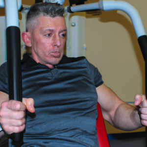 a professional appealing image of a caucasian man or woman exercising in a gym 914 300x300