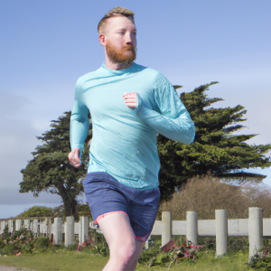 a professional appealing image of a caucasian man or woman jogging on a sunny day 636 300x300