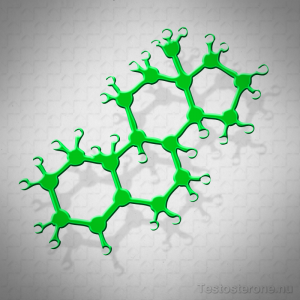 Injecting the testosterone molecule